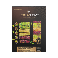 Lokum Love rulade cu gust de fistic si rodie 350g