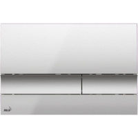 Кнопка смыва Alcaplast M1722 пластик хром матовая