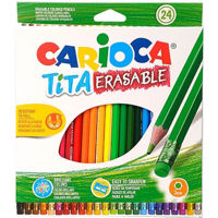 Набор для творчества Carioca 52708 Набор цветных карандашей Tita Erasable (24 шт.)