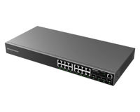 16-port Gigabit Managed PoE Switch, Grandstream "GWN7802P", 4xSFP, steel case, 240W Budget