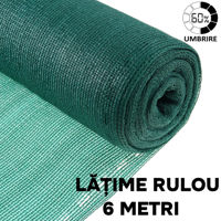 Plasa umbrire 60% - latime rulou 6 metri