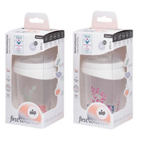 cumpără NIP First moments Biberon gat larg, plastic,tetina rotunda, anti-colic,silicon, 0+, M, 270ml în Chișinău