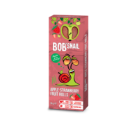 Dulciuri naturale de mere și căpșuni Bob Snail, 30g
