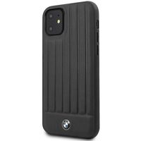Husă pentru smartphone CG Mobile BMW Real Leather Hard Case pro iPhone 11 Black