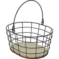 Короб для хранения H&S 51294 metalic 25x20x12cm, cu maner
