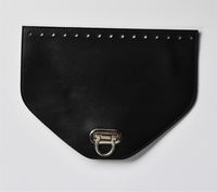 Clapă cu închizătoare pentru geantă/rucsac, Negru