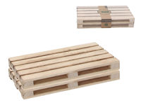 Set suport pentru servire "palet" Tognana 2buc, 20X12cm, lemn