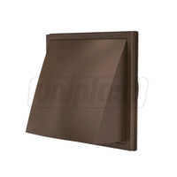 cumpără Grila plastic exterior cu supapa 150 x 150 mm cu flansa D.100 (maro) ND10FVB  EUROPLAST în Chișinău