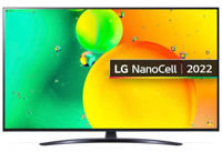 Televizor LG 55" 55NANO766QA NanoCell, Black