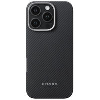 Чехол для смартфона Pitaka Ultra-Slim Case for iPhone 16 Pro Black/Grey (KI1601PA)