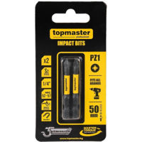 Набор головок, бит, насадок Topmaster 338733 биты ударные 50мм PZ1, 2 шт.