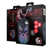 Gaming Mouse GMB RAGNAR-RX400, 800-7200 dpi, 6 buttons, 20G, Backlight, 103g, 1.8m