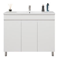 Шкаф под умывальник Bayro Studio Duo под умыв. Argo 1000, белый мат