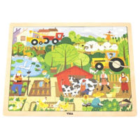 Головоломка PolarB 44588 Puzzle din lemn Fermă 48elem