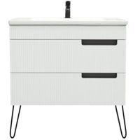 Шкаф под умывальник Bayro универсальный Positano под умыв. Argo 800 белый мат