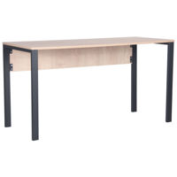 Офисный стол AMF 024330 Pluto 120x60x75cm, Дуб Эндгрейн/Черный графит