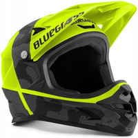 Защитный шлем Met-Bluegrass Bluegrass Intox Ce Fluo yellow black camo matt S