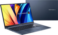 NB ASUS 15.6" Vivobook 15X OLED X1503ZA Blue (Core i7-12700H 16Gb 512Gb) 15.6" OLED FHD (1920x1080) Glare, Intel Core i7-12700H (14x Core, 6x 4.7GHz, 8x 3.5GHz, 24Mb), 16Gb (8Gb Onboard + 8Gb) PC4-25600, 512Gb PCIE, Intel Iris Xe Graphics, HDMI, 802.11ax, Bluetooth, 1x USB-C, 2x USB 3.2, 1x USB 2.0, HD Webcam, No OS, 3-cell 70Wh Battery, Illuminated Keyboard, 1.7kg, Quiet Blue