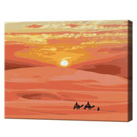Tablou pe numere BrushMe BS51550 Pictura pe numere 40x50cm Eco Soarele in desert