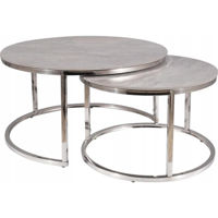 Журнальный столик Signal Portafino B szary FI60 FI 45/chrom (zestaw)