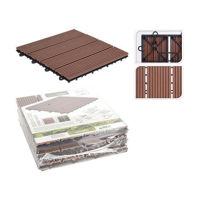 Придверный коврик ProGarden 50625 Настил полипропиленовый 6шт, 30x30cm коричневый