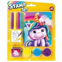 Набор для творчества As Kids 1023-61005 Set p/u desen mini, Unicorn, Stampile cu pernuta