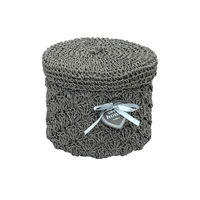 cumpără Coş rotund din textil 220x180 mm, gri în Chișinău