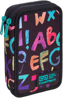 Пенал с 2 отделениями CoolPack с аксессуарами JUMPER "Alphabet"