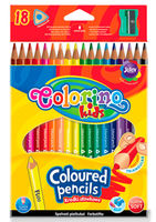 Creione colorate 18 buc. + ascuțitoare  Colorino