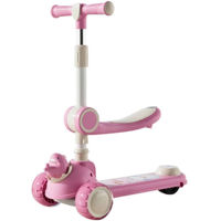 Trotinetă Richi (010801) Trotineta roz pentru copii (108)