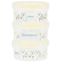 Посуда для кормления Badabulle B004306 Set 3 boluri ermetice Maxi, 3x300 ml