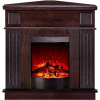 Șemineu electric ArtFlame Marina de colt & Corsica, 1000x1000x500mm, Wenge