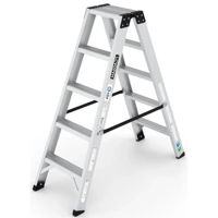 Лестница Cagsan EVR-PRO5 двухсторонняя стремянка, 2x5 ст, H=1.37m, макс.нагрузка150kg