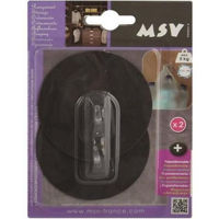Аксессуар для ванной MSV 40997 Крючки самоклеющиеся 2шт круг 8cm, т-коричн, пластик