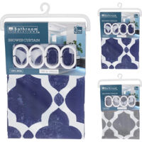 Занавеска для ванной Promstore 55582 Bathroom 180x180cm, PEVA