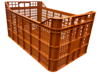купить Ящик пластиковый 500x300x260mm, оранжевый, высший сорт в Кишинёве