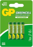 купить Батарейка GP 1.5V Greencell AAA 24AG-UE4 (24G-U4) (4 шт. блистер) в Кишинёве