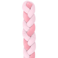 Бортик для кроватки Kikka Boo 31109050001 Protectie laterala impletita Pink, 210 cm