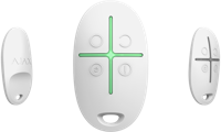 Ajax Wireless Security Alarm Button "SpaceControl", White, Security Modes, Key Fob