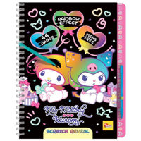 Набор для творчества Lisciani Giochi 13287 Set de creatie Sketchbook Kuromi scratch reveal