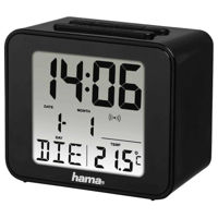 Часы-будильник Hama 186304 Cube Radio black