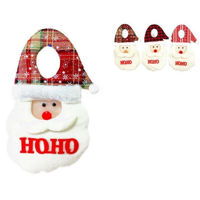 Новогодний декор Promstore 20065 Украшение на дверь Санта HoHoHo 16x30cm, ткань