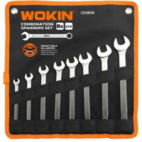 Set de unelte de mână Wokin Set de 8 chei de piulite combinate Cr-V 8-19 mm (150808)