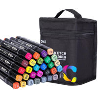 Набор для творчества Deli DLE70806-30 Set markere permanente, duble, 30 culori
