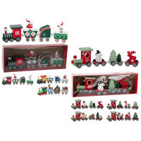 Decor de Crăciun și Anul Nou Promstore 12899 Suvenir Trenulet, 20x5x3cm, lemn