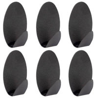Вешалка для ванной Sepio 7519 Set cârlige 6 buc ovale negre