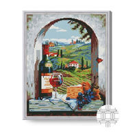 Картина по номерам Art Gallery QB201043 Mozaic cu diamante patrate 40x50cm Vin in Toscana