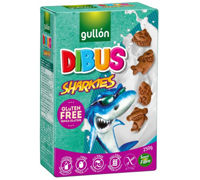 Печенье детское Gullon Dibus Sharkies без глютена/сахара 250 г