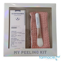 My Peeling Kit (Glyco-A Medium Peeling 12% crema de noapte 30ml Isispharma+Perie+Bentita)