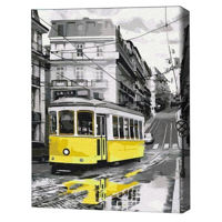 Картина по номерам BrushMe BS52687 (în cutie) Tramvaiul galben